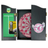 NRL DARTBOARD, DARTS + CABINET MANLY SEA EAGLES COMBO